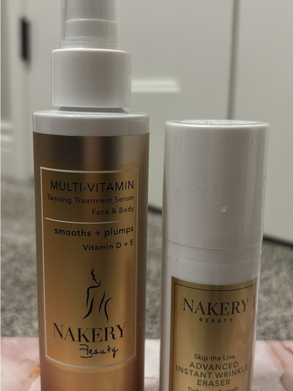 Nakery Beauty Multi-Vitamin Tanning Treatment Serum And Advanced Wrinkle Eraser